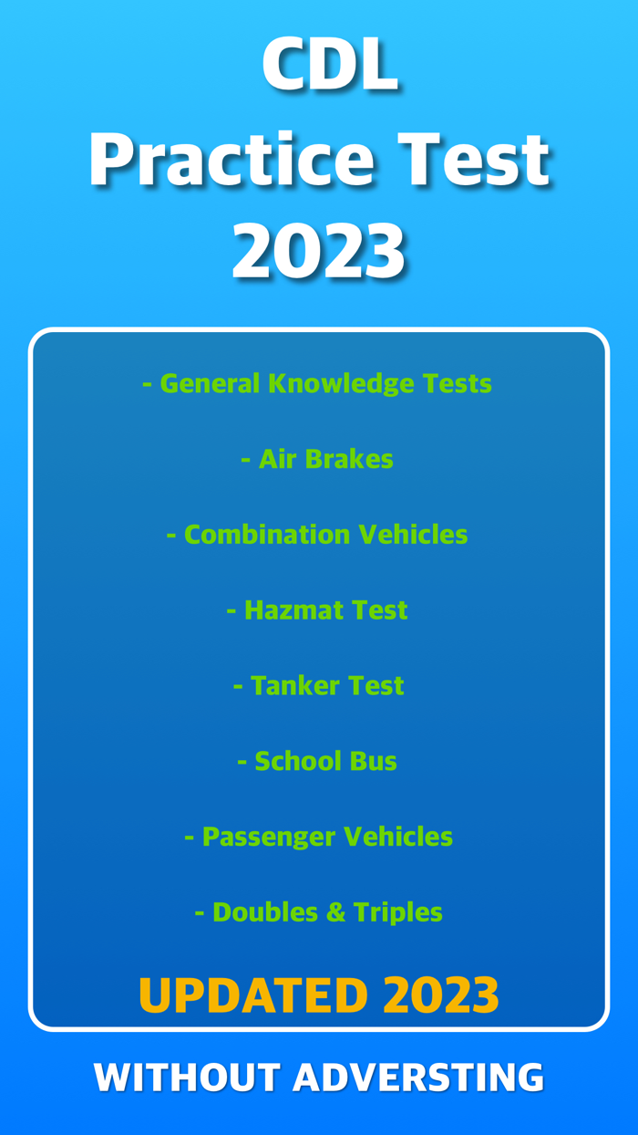 CDL Exam 2023