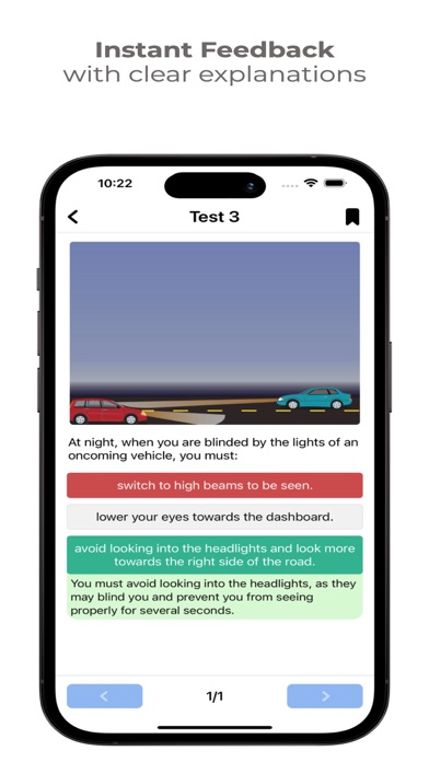 SAAQ Knowledge Test Screenshot