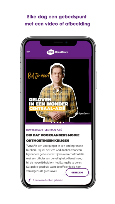 Open Doors GebedsApp Screenshot