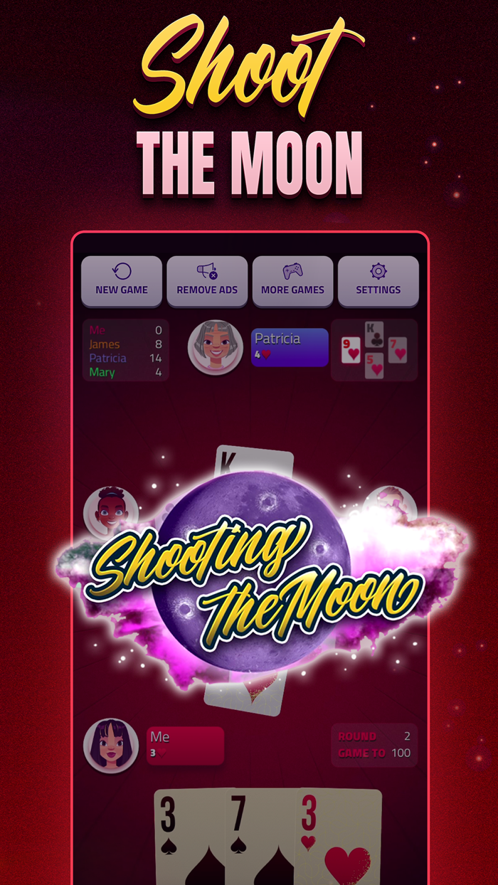 Hearts Offline - Card Game