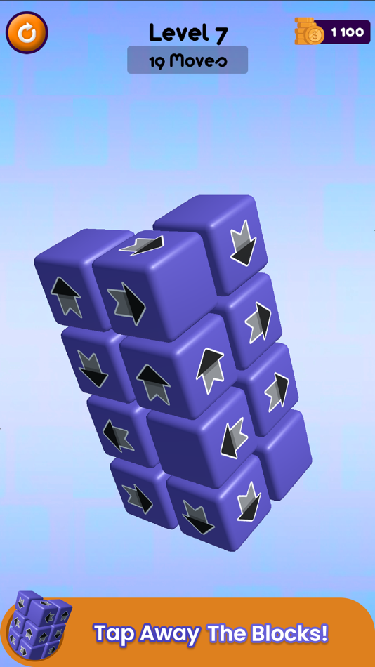 #7. Tap Away 3D - Blocks Unpuzzle (iOS) 由: Manthan Dobariya