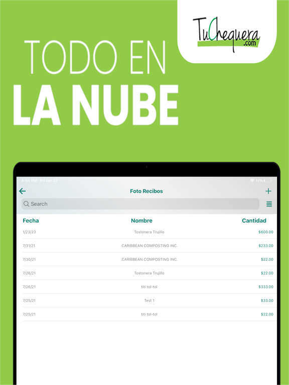 TuChequera Móvil iPad screenshot 4 - Business app