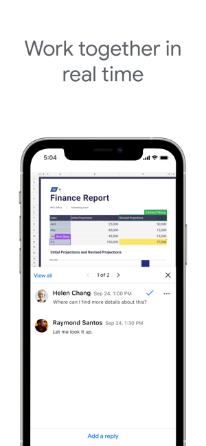 ‎Google Sheets Screenshot