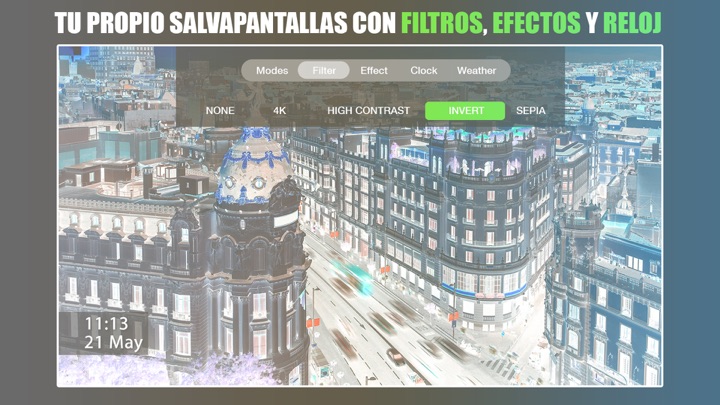 Captura de pantalla de la aplicación