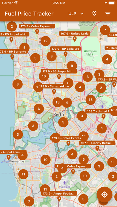 Screenshot #1 pour Fuel Price Tracker - Perth, WA