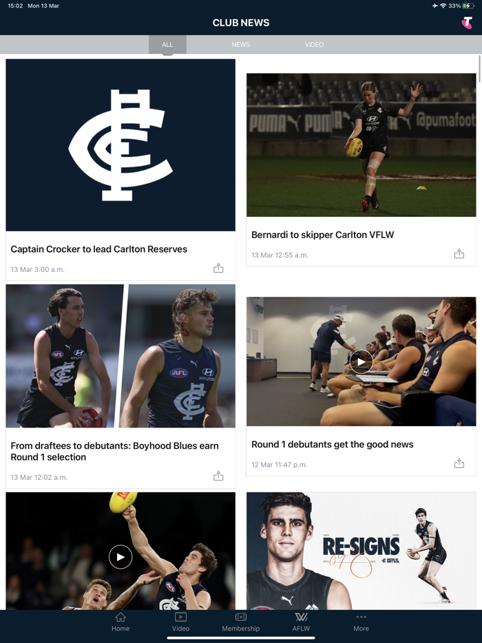 Carlton Official App