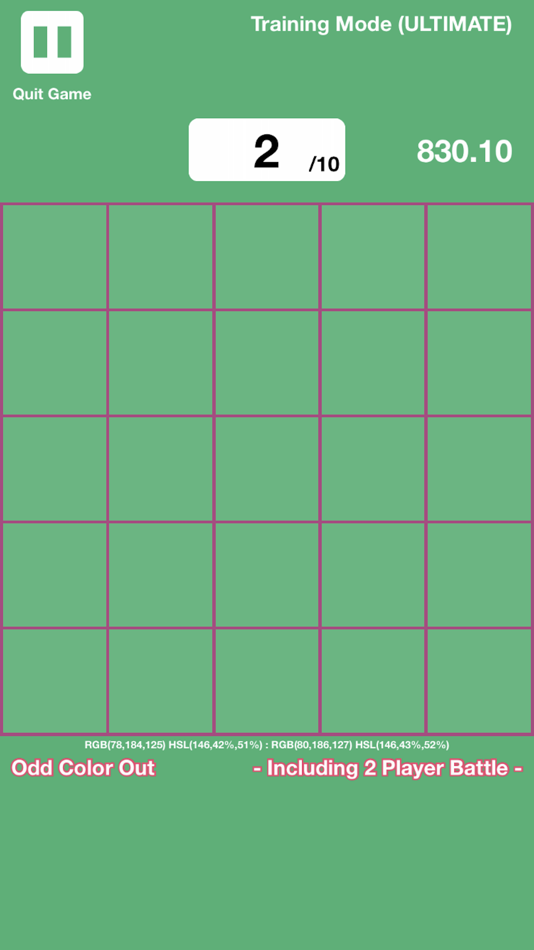 #8. Odd Color Out - Multiplayer (iOS) Podle: KAZUYA KAMIOKA