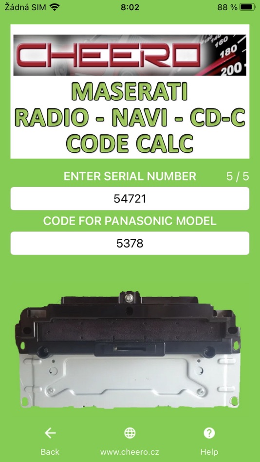 #5. RADIO CODE for MASERATI (iOS) 由: Petr Svihovec
