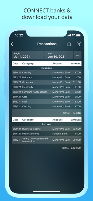 ‎Money Pro: captura de pantalla de realidad aumentada de finanzas personales