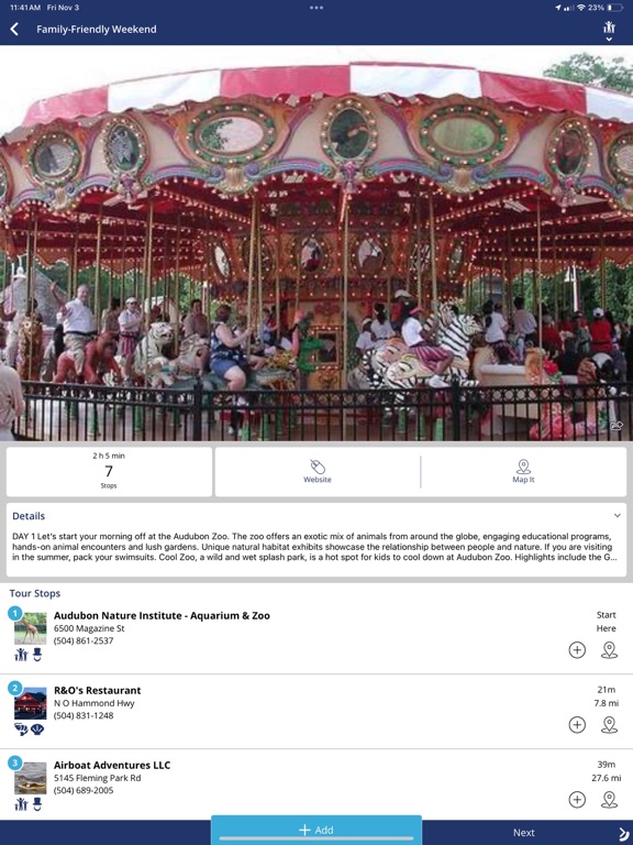 Visit Jefferson Parish! iPad screenshot 8 - Travel app