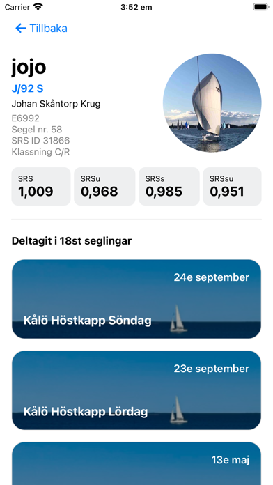 klubbsegling Screenshot