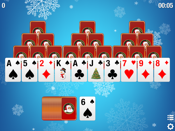 Christmas Tri-Peaks Solitaire