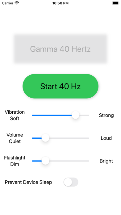 Gamma 40 Hertz Screenshot
