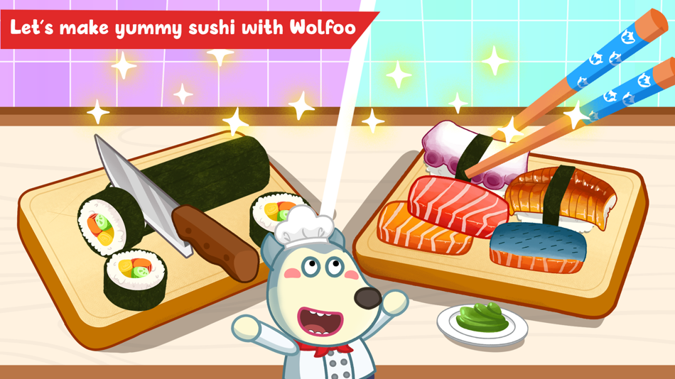 #4. Wolfoo The Chef: Cooking Game (iOS) 由: WOLFOO LLC