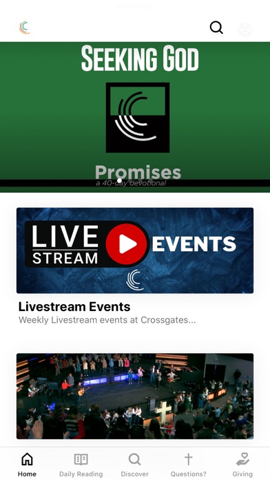 Crossgates Baptist App Screenshot