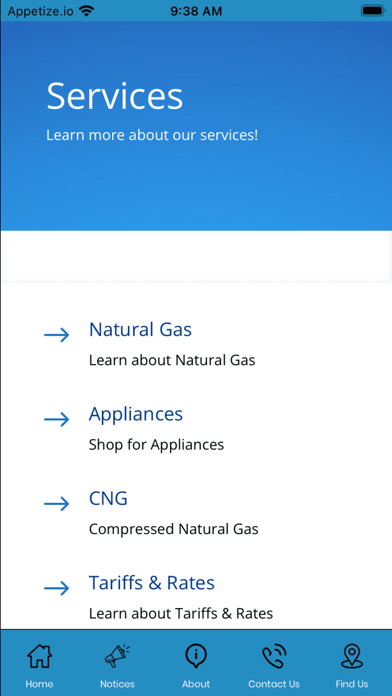 Gibson County Utility District Screenshot