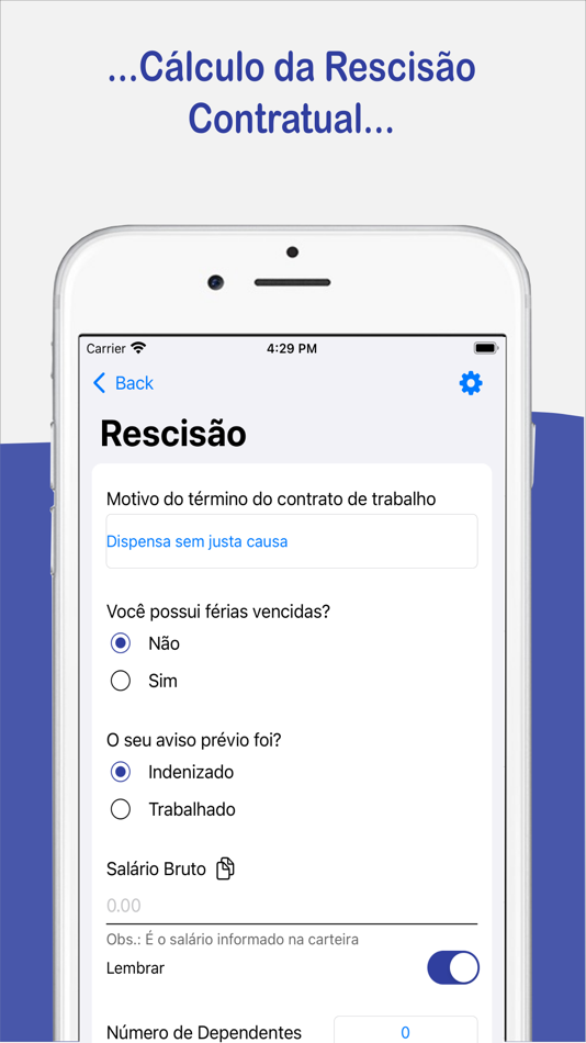 #2. Cálculos Trabalhistas (iOS) 由: Dca Sm Solucoes Em Tecnologia Ltda