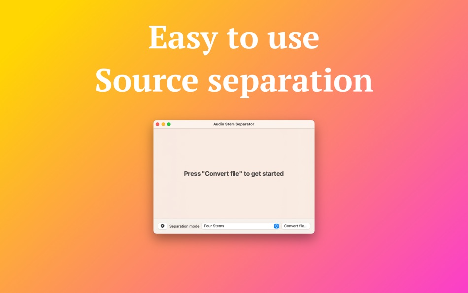 #2. Audio Stem Separator (macOS) 由: Pedro Yamada