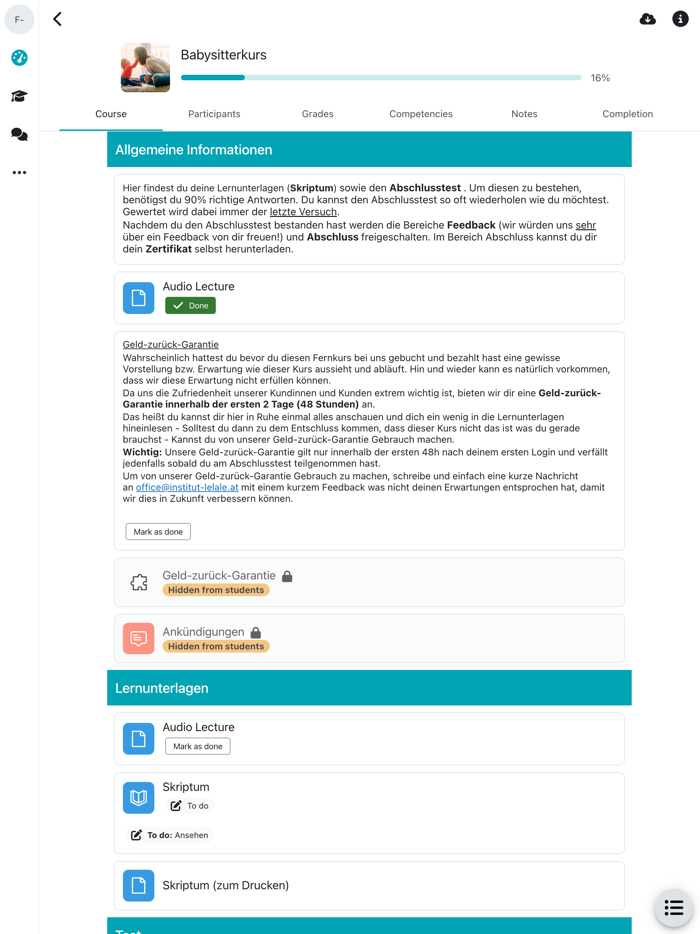 Lernplattform lelale