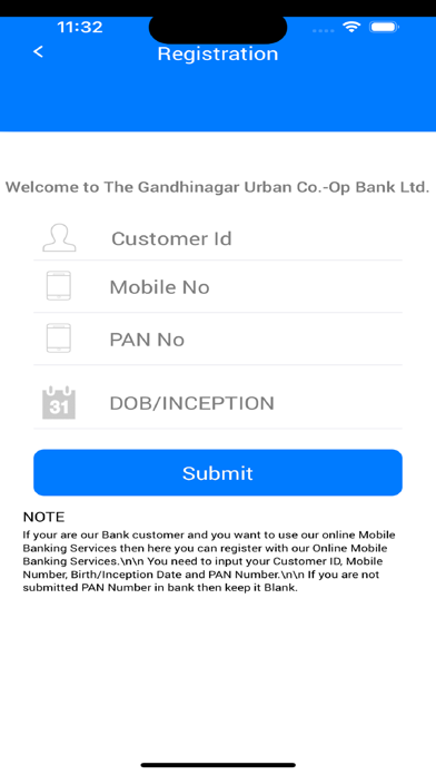 Gandhinagar Urban Bank Screenshot