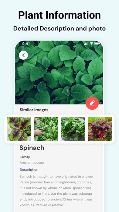 Plant Identifier: Reminder Screenshot