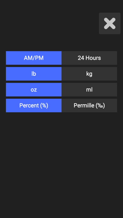 Alcohol BAC Calculator Screenshot