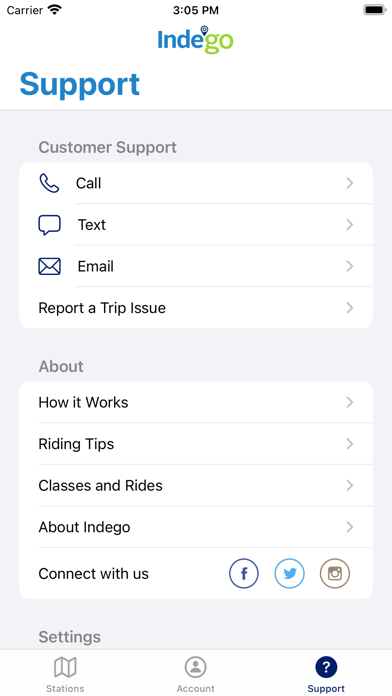 Indego Bike Share Screenshot