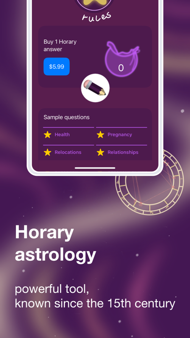 Lunaton: Horary astrology Screenshot