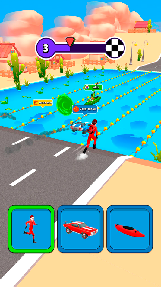 #2. Shape Shifting Race (iOS) By: Vira Games Inc.