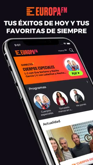 Captura de pantalla de Europa FM Radio en iPhone 1