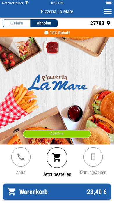 Pizzeria La Mare Screenshot