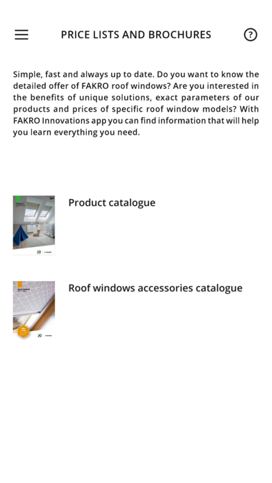 FAKRO Innovations Screenshot
