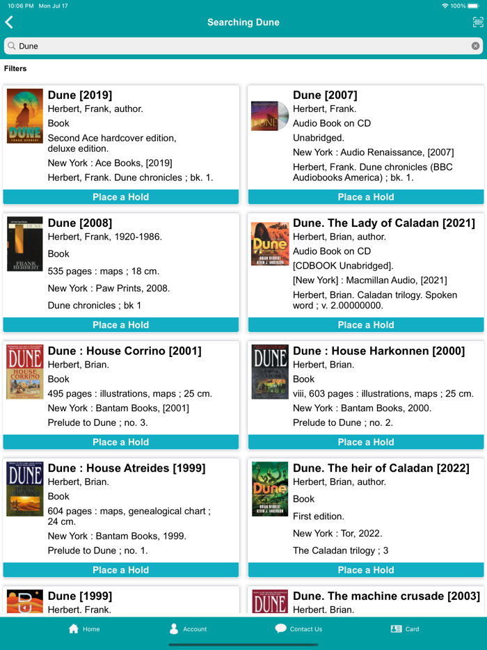 Bridges Library Café Mobile