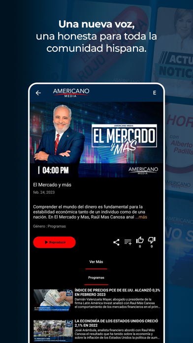 Americano Media App Screenshot