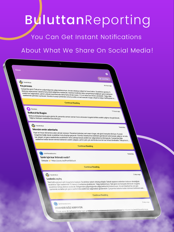 Buluttan iPad screenshot 5 - Weather app