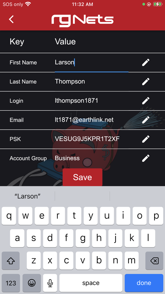 #4. rXg Account Details Editor (iOS) Podle: Aidan Lok