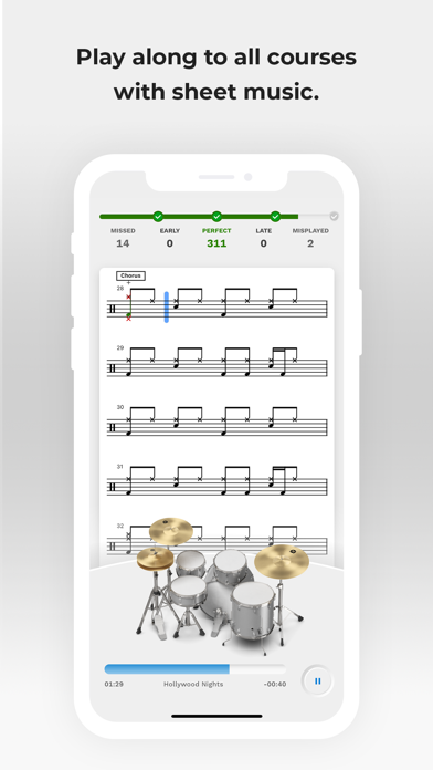 Freedrum Studio: Drum Lessons Screenshot