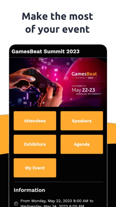 GamesBeat Events Screenshot