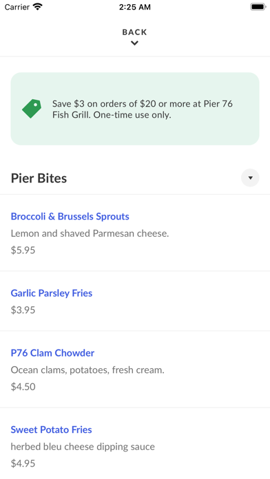 Pier 76 American Fish Grill Screenshot 3 - AppWisp.com