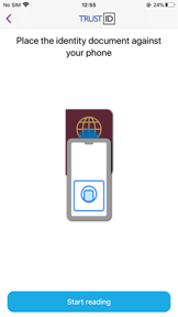 TrustID Chip Reader screenshot