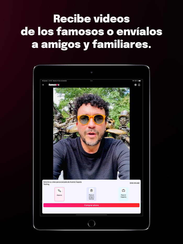 Famosos - Saludos a un Clic