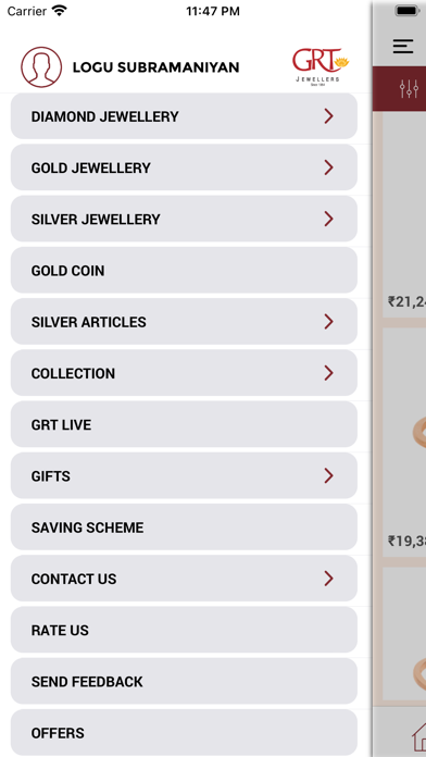 GRT Jewellers Screenshot