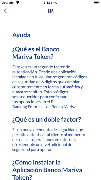 Mariva Token Screenshot