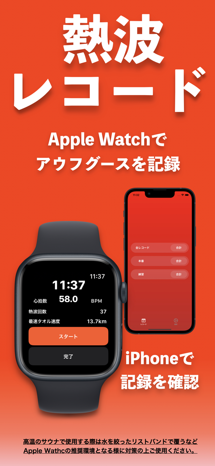 熱波レコード  - サウナでアウフグースを記録 -