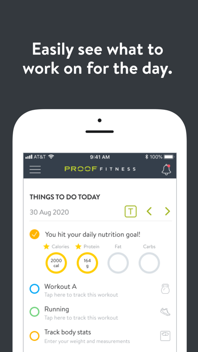PROOF FITNESS Online Screenshot