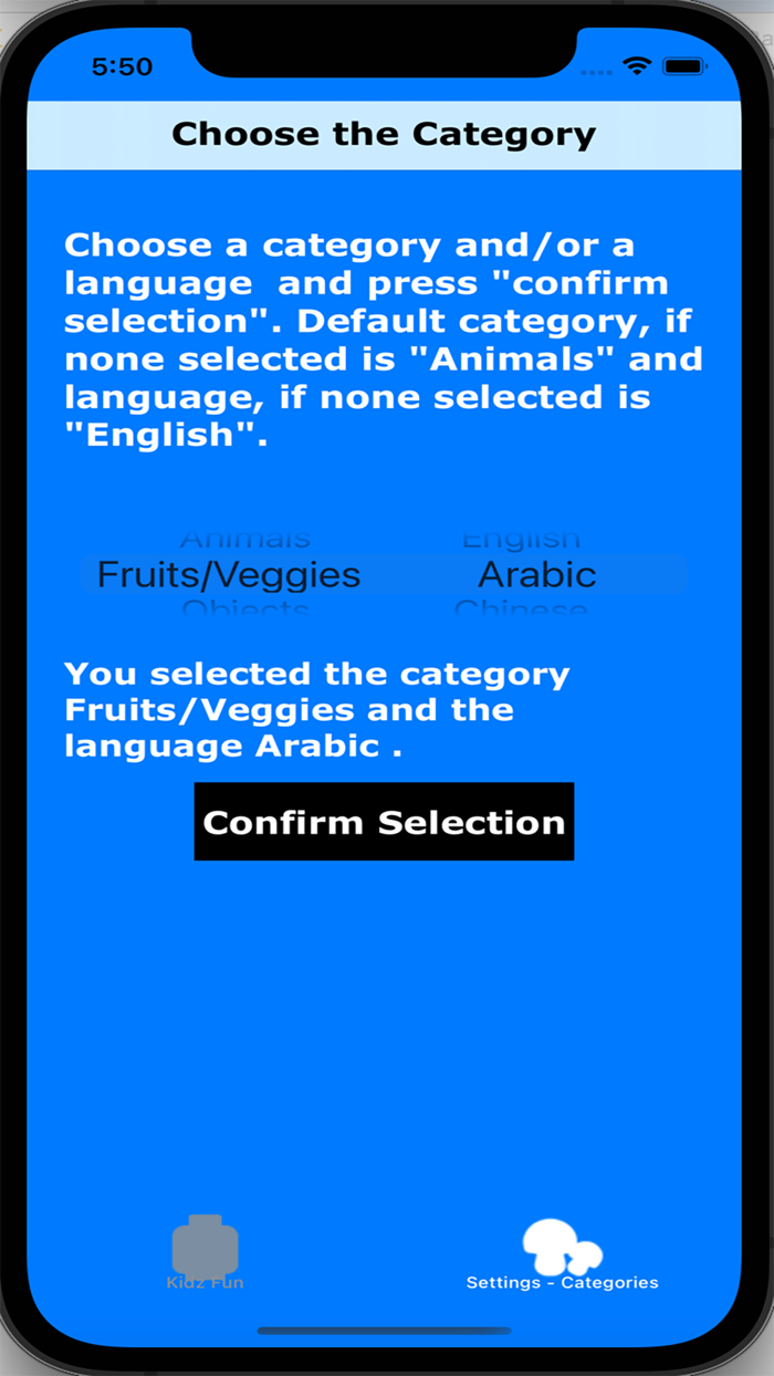 Kidz Category - Middle and Asia