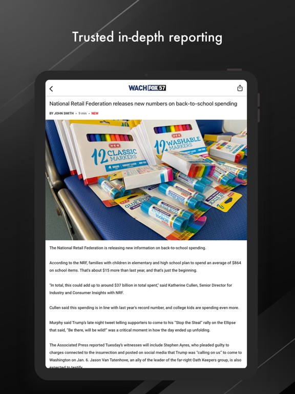 WACH FOX Mobile iPad screenshot 4 - News app