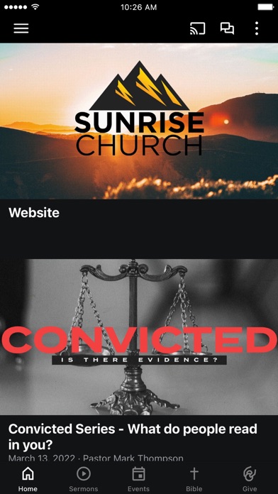 Sunrise Church MN Screenshot