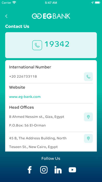 EGBank Mobile Banking Screenshot