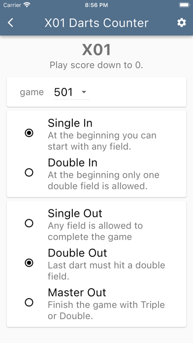 Screenshot #3 pour X01 DARTS COUNTER